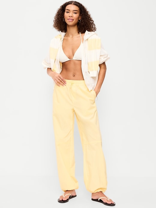 Image number 1 showing, Lightweight Pull-On Poplin Balloon Pants