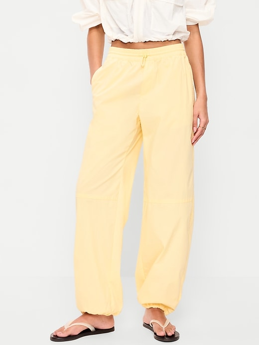Image number 2 showing, Lightweight Pull-On Poplin Balloon Pants