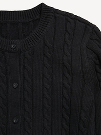 Image number 4 showing, Cable-Knit Cardigan Sweater for Girls