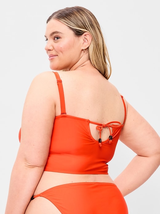 Image number 6 showing, Tie-Back Bandeau Swim Top