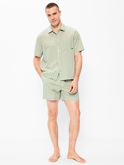 Image number 1 showing, Poplin Pajama Shorts Set
