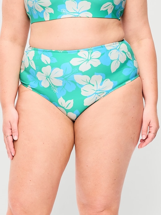 Image number 7 showing, High-Waisted Printed Bikini Swim Bottoms