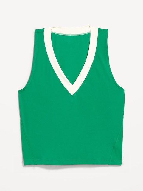 StudioSmooth Cropped Tennis Tank Top