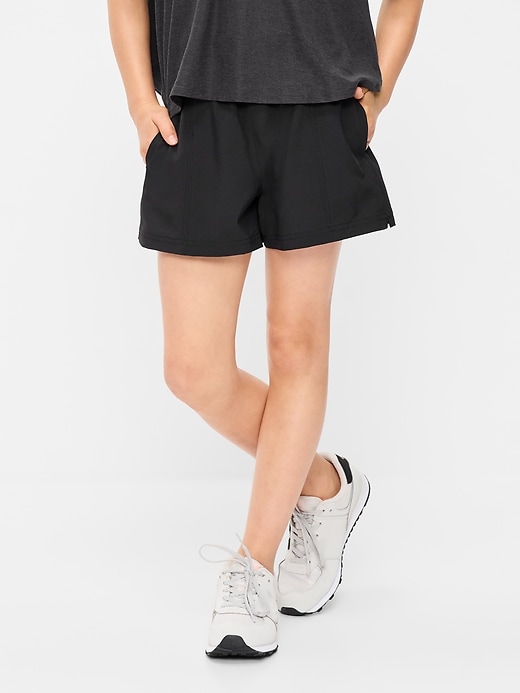 Image number 1 showing, High-Waisted StretchTech Performance Shorts for Girls