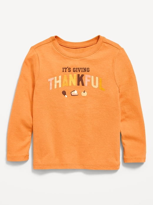 Image number 1 showing, Long-Sleeve Unisex Graphic T-Shirt for Toddler