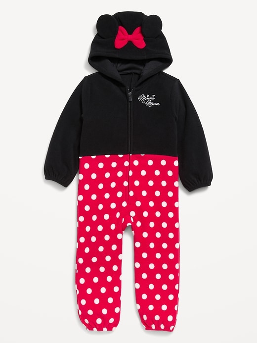 Image number 1 showing, Disney© Microfleece Hooded One-Piece for Toddler Girls