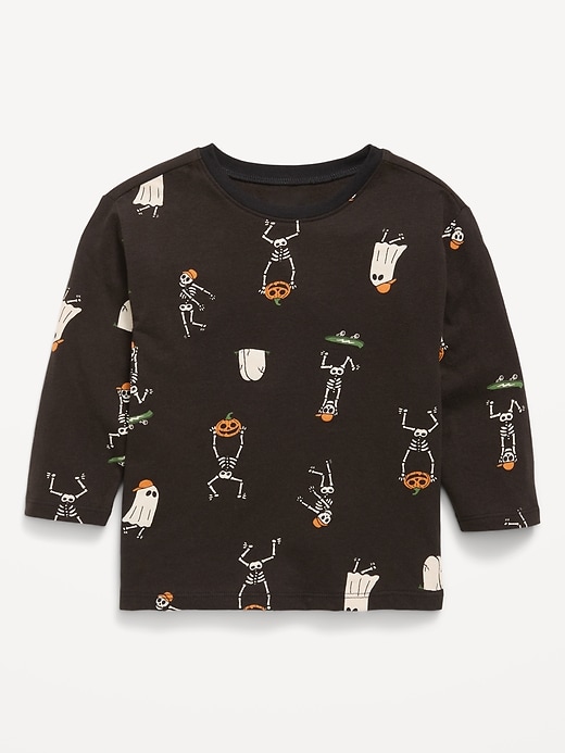 Image number 1 showing, Printed Long-Sleeve Unisex T-Shirt for Toddler