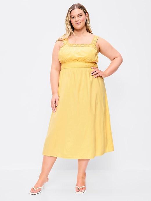 Image number 8 showing, Fit & Flare Smocked-Waist Midi Dress