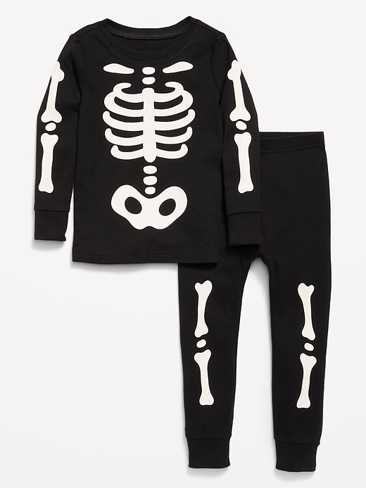 Image number 1 showing, Printed Unisex Snug-Fit Pajama Set for Toddler & Baby