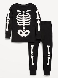 Image number 1 showing, Printed Unisex Snug-Fit Pajama Set for Toddler & Baby