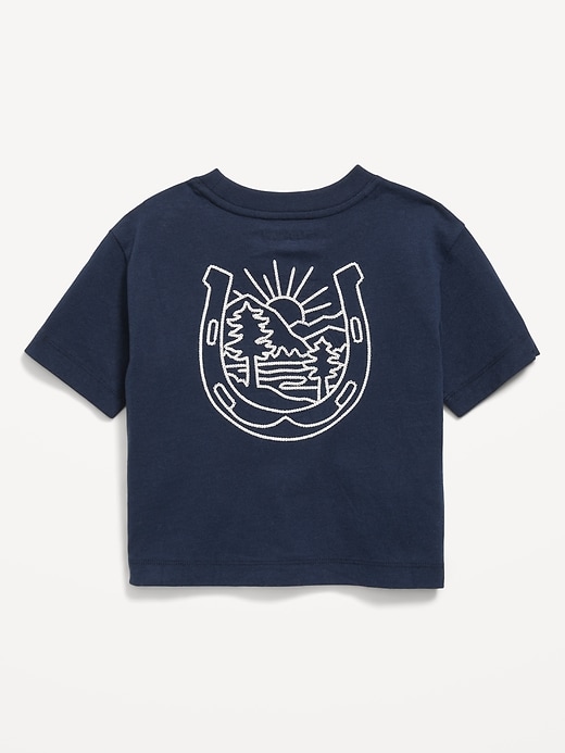 Image number 3 showing, Oversized Short-Sleeve Boxy Graphic T-Shirt for Toddler Boys
