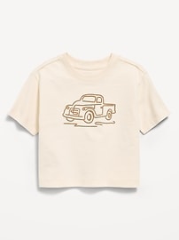 Image number 1 showing, Oversized Short-Sleeve Boxy Graphic T-Shirt for Toddler Boys