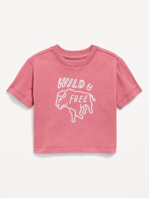 Oversized Short-Sleeve Boxy Graphic T-Shirt for Toddler Boys