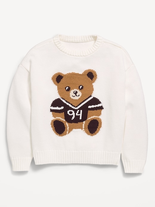 Image number 1 showing, Long-Sleeve Pullover Sweater for Girls