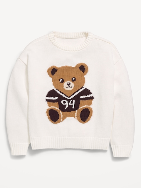 Long-Sleeve Pullover Sweater for Girls