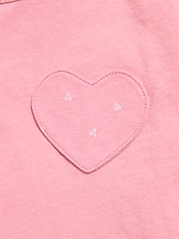 Image number 2 showing, Softest Short-Sleeve Heart-Pocket T-Shirt for Girls