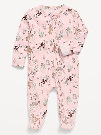 Image number 1 showing, Disney© 2-Way-Zip Sleep & Play Footed One-Piece for Baby