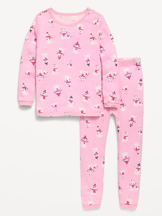 Image number 1 showing, Printed Snug-Fit Pajama Set for Toddler & Baby