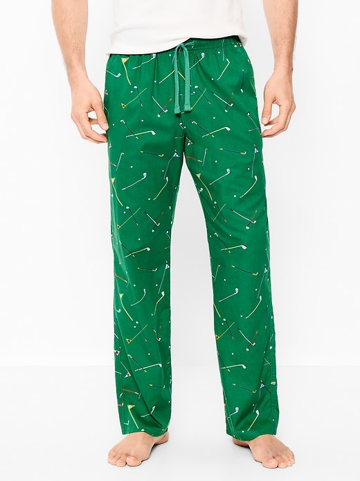 L'image numéro 1 présente Pantalon de pyjama en popeline