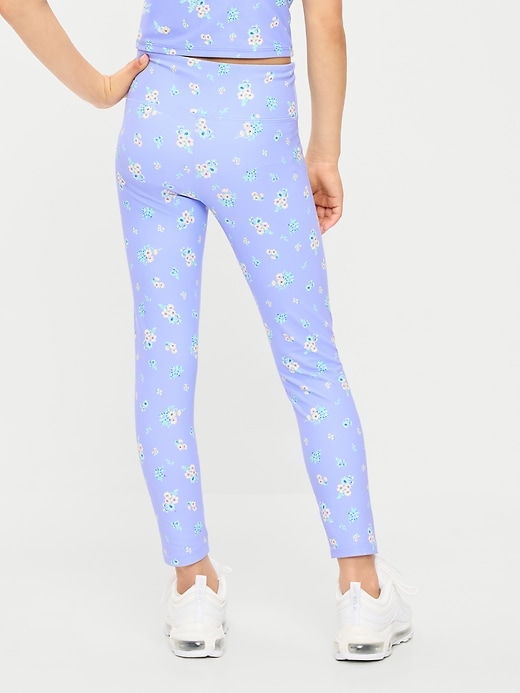 Image number 2 showing, High-Waisted PowerSoft 7/8 Leggings for Girls