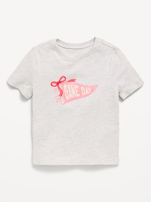 Image number 1 showing, Short-Sleeve Graphic T-Shirt for Toddler Girls