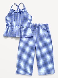 Image number 1 showing, Printed Sleeveless Top and Pants Set for Toddler Girls