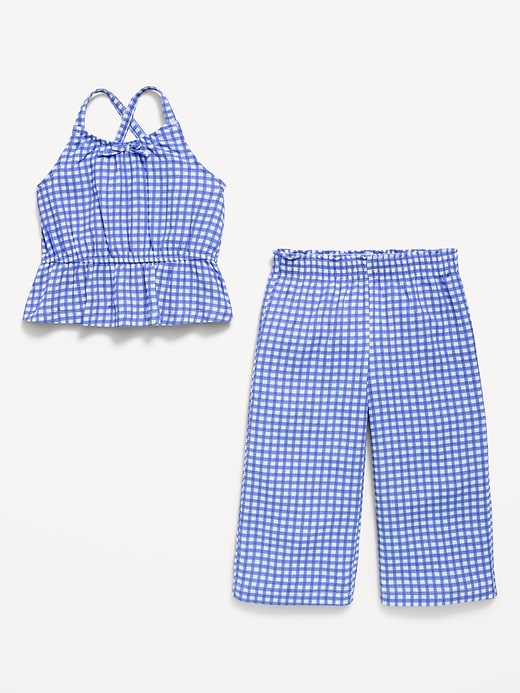 Image number 4 showing, Printed Sleeveless Top and Pants Set for Toddler Girls