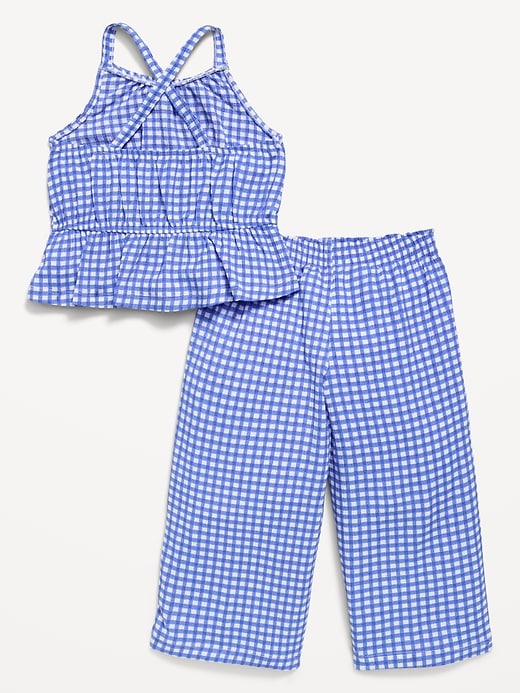 Image number 3 showing, Printed Sleeveless Top and Pants Set for Toddler Girls