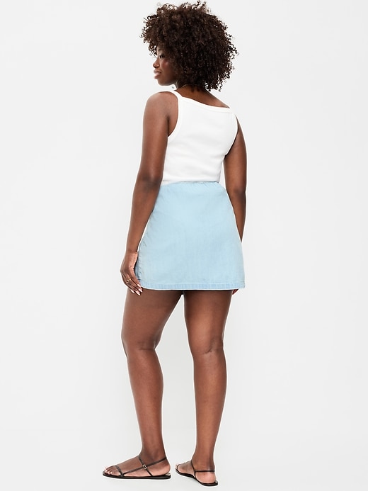 Image number 6 showing, Denim Micro Skort