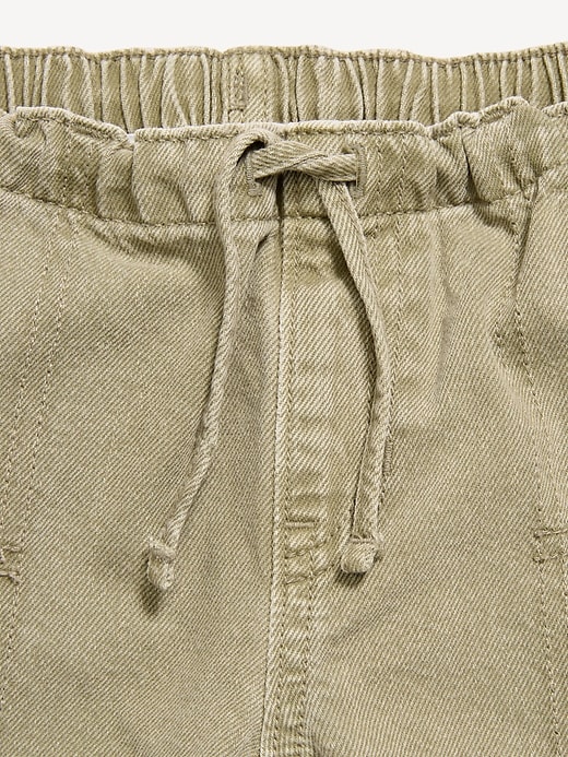 L'image numéro 3 présente Cargo coupe très généreuse à jambe large à taille basse extensible pour fille