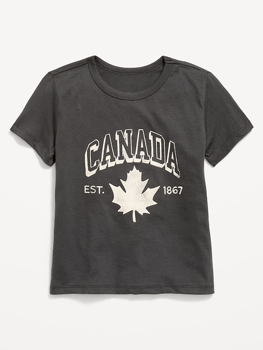 Image number 1 showing, Short-Sleeve Graphic T-Shirt for Girls