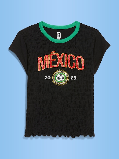 FIFA World Cup 26™ Mexico Smocked Graphic T-Shirt for Women