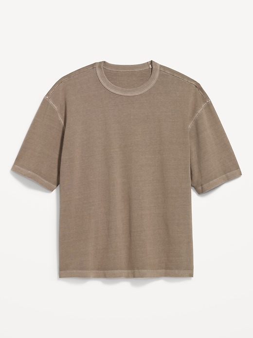 Image number 1 showing, Garment-Dyed Heavyweight Cropped T-Shirt