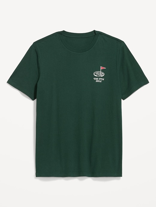 Image number 1 showing, Soft-Washed Crew-Neck Graphic T-Shirt