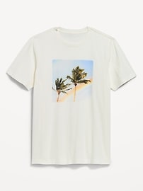 Image number 1 showing, Soft-Washed Crew-Neck Graphic T-Shirt