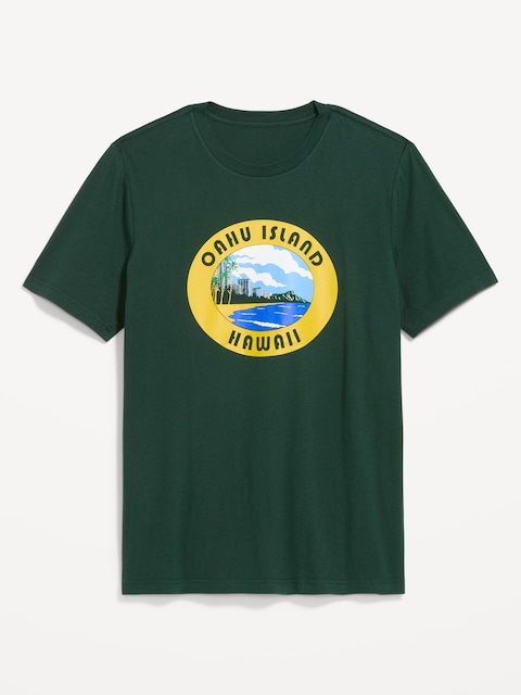 Soft-Washed Crew-Neck Graphic T-Shirt
