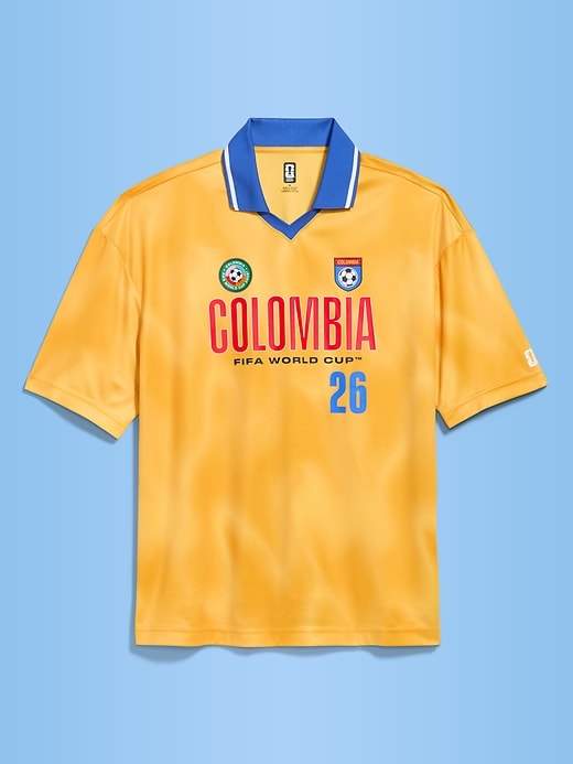 Image number 1 showing, FIFA World Cup 26™ Colombia Lifestyle Collared Jersey T-Shirt for Men