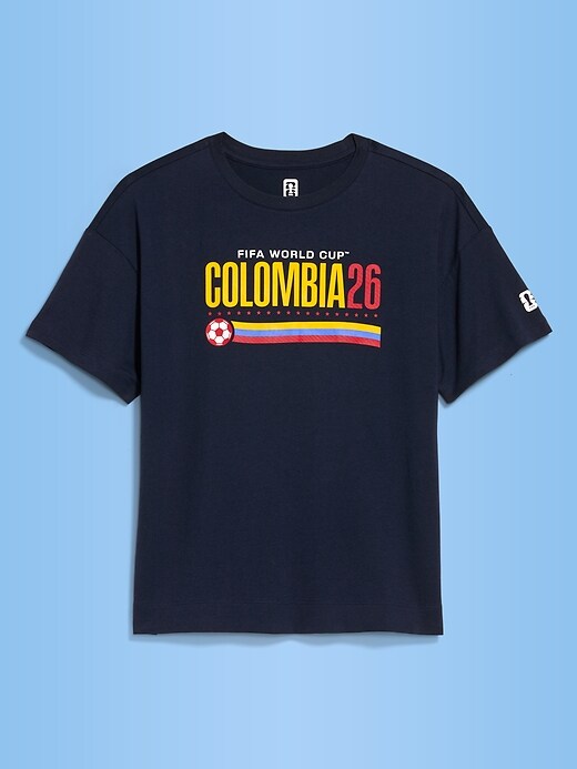 Image number 1 showing, FIFA World Cup 26™ Colombia Vintage Crew-Neck T-Shirt for Women