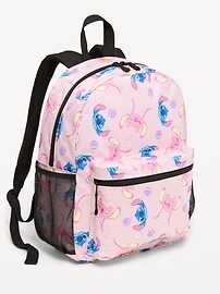 Image number 1 showing, Disney© Stitch and Angel Canvas Backpack for Girls
