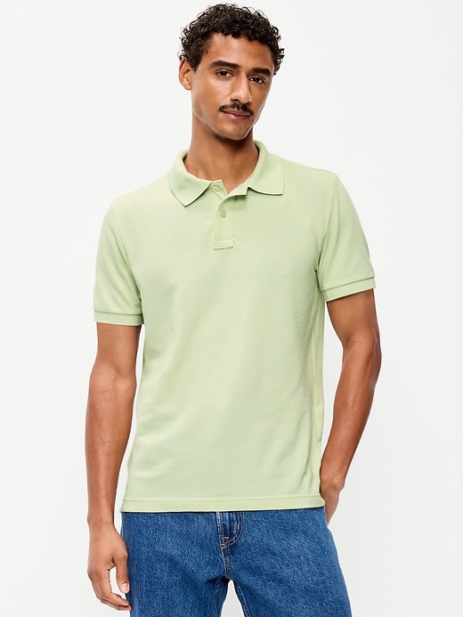 L'image numéro 1 présente Polo en piqué à coupe classique