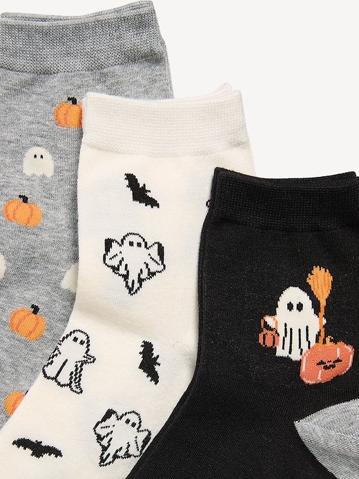 L'image numéro 2 présente Chaussettes courtes de fantaisie (paquet de 3 paires)