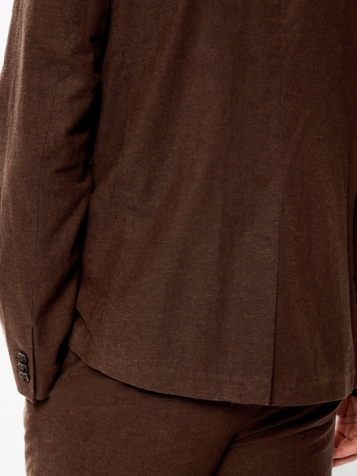 Image number 6 showing, Relaxed Unlined Linen-Blend Blazer