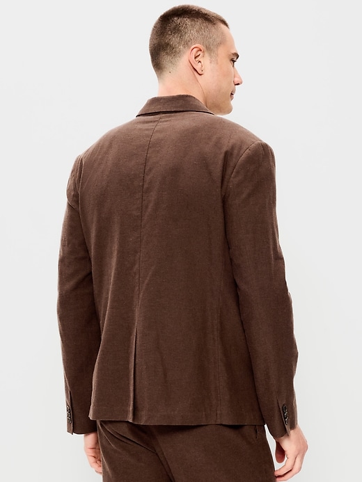 Image number 2 showing, Relaxed Unlined Linen-Blend Blazer