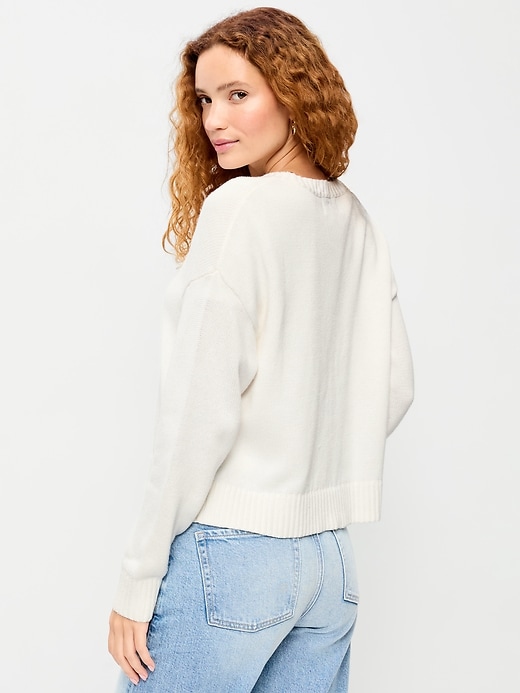Image number 2 showing, Crew-Neck Graphic Sweater