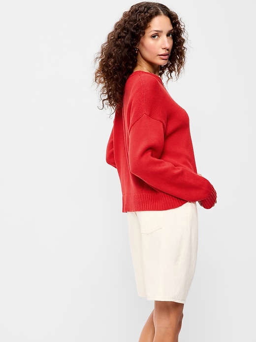 Image number 2 showing, Crew-Neck Graphic Sweater