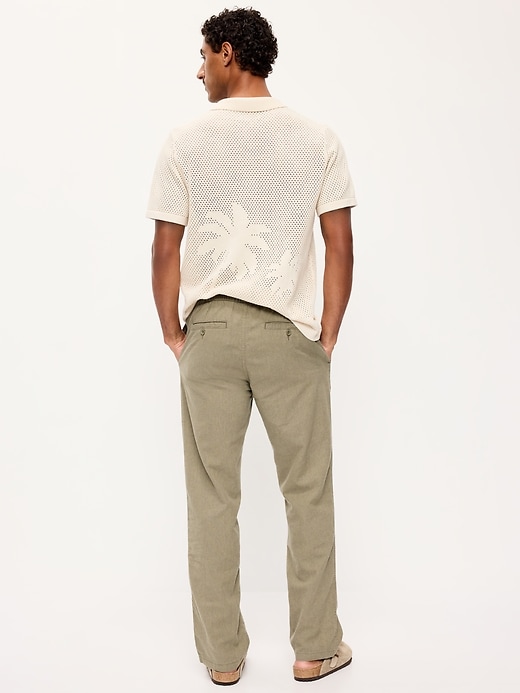 Image number 3 showing, 90's Straight-Fit Linen-Blend Pants