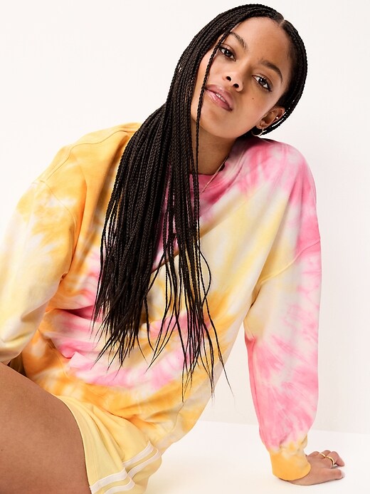 Image number 3 showing, Oversized Crew-Neck Sweatshirt