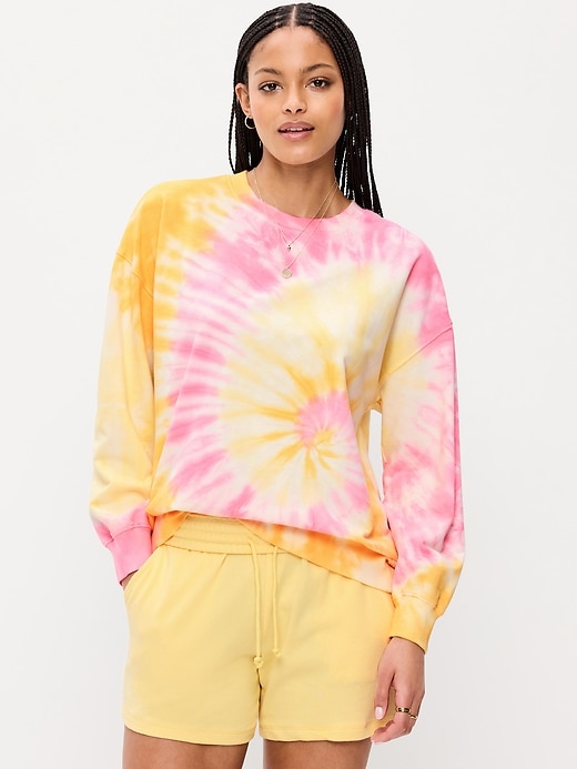 Image number 1 showing, Oversized Crew-Neck Sweatshirt