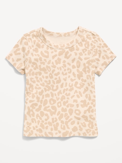 Image number 1 showing, Fitted Short-Sleeve T-Shirt for Girls