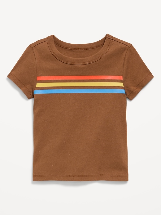 Image number 2 showing, Fitted Short-Sleeve T-Shirt for Girls